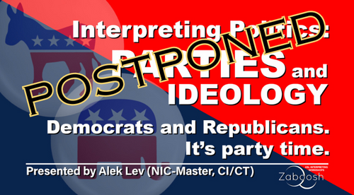 LIVE Interpreting Politics: Parties and Ideology (English)(TBA)